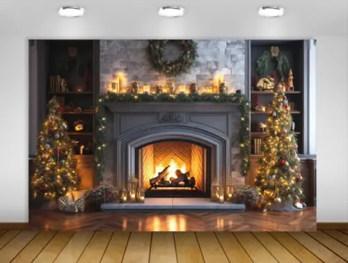 Painel de Natal Lareira 1,50x1m