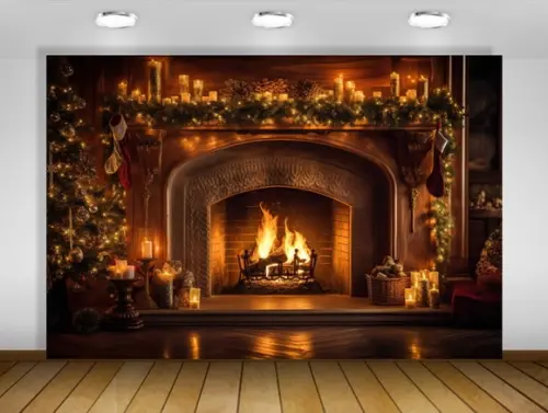 Painel de Natal Lareira 1,50x1m