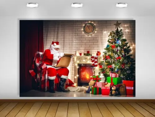 Painel de Natal Papai Noel 1,50x1m