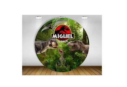 Painel Dinossauro Jurassic 1,20M - IMPRESSÃO LONA