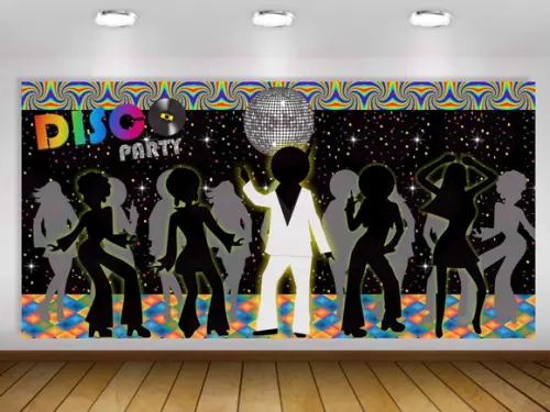 Painel Disco Club Flashback Anos 60,70,80 1,50x0,75m
