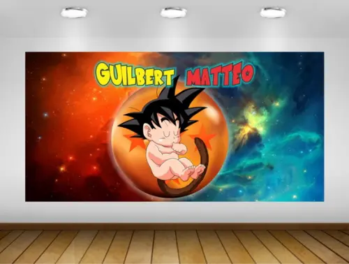 Painel Dragon ball 1,50x1M - IMPRESSÃO LONA
