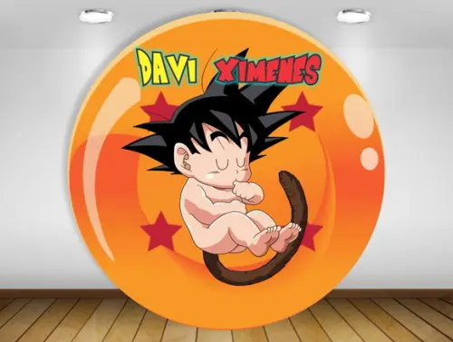 Painel Dragon Ball 1x1m - Impressão em Lona