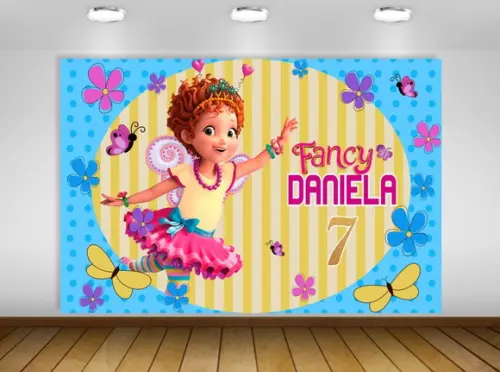 Painel Fancy Nancy 1,50x1m - Impressão Lona
