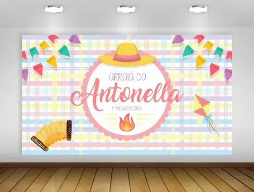 Painel Festa Junina Candy Arraiá