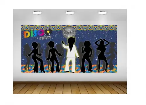 Painel Flashback Anos 60,70,80 3x2m - Impressão Lona