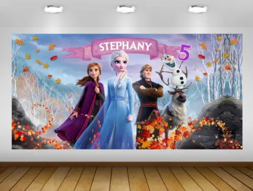 Painel Frozen 1,5x1M - IMPRESSÃO LONA