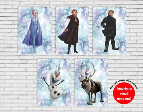 Painel Frozen Pôster DIGITAL (Arquivo A4 para download)