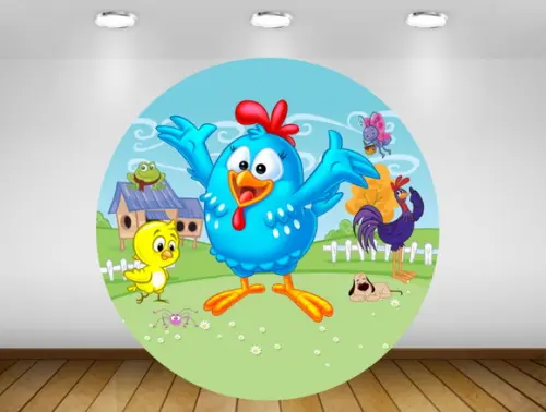 Painel Galinha Pintadinha 1,20M - IMPRESSÃO LONA