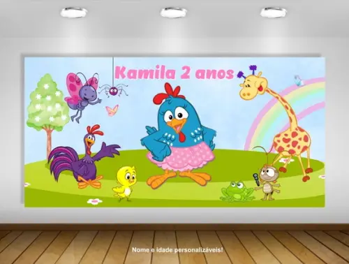 Painel Galinha Pintadinha 2x1m