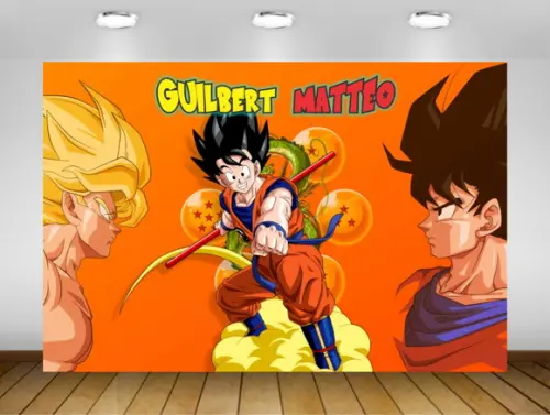 Painel Goku 1,50x1M - IMPRESSÃO LONA