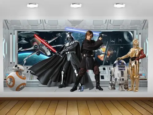 Painel Guerra nas Estrelas Star Wars 2x1m