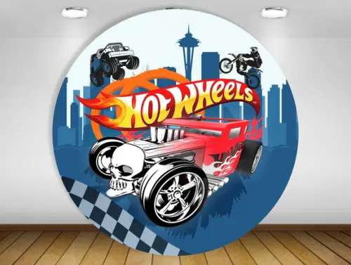 Painel hot wheels 1,20M - IMPRESSÃO LONA