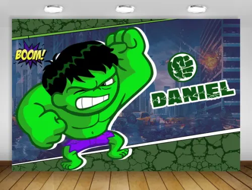 Painel Hulk super heróis bebê