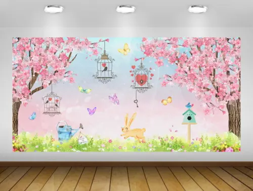 Painel Jardim Encantado das Borboletas 2,50x2m