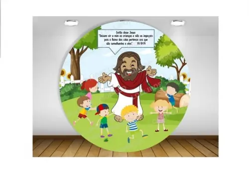 Painel Jesus e as Crianças 1,80m
