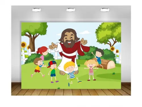 Painel Jesus e as Crianças 3x2m