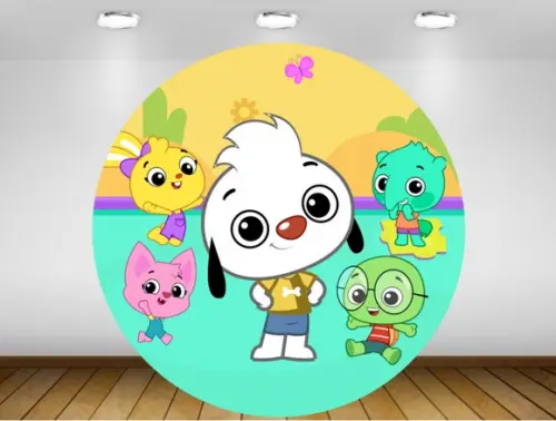 Painel Junior e seus amigos 1,20M - IMPRESSÃO LONA