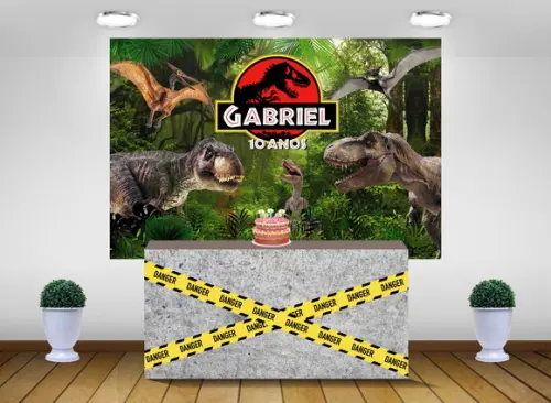 Painel Jurassic Park Kit de Festa