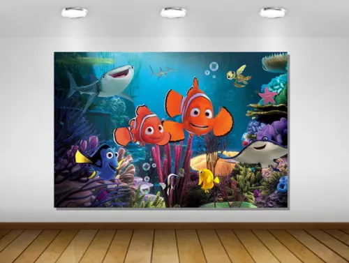 Painel Kit Festa Nemo E Fundo Do Mar