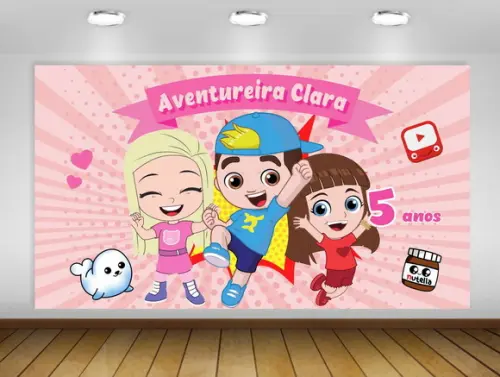 Painel Luccas Neto e Jessi 3x2m