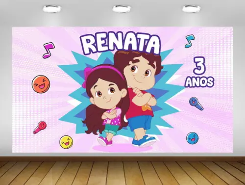 Painel maria clara e jp 1,50x1M - IMPRESSÃO LONA