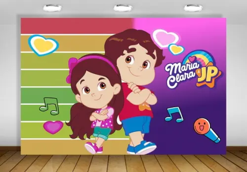 Painel Maria Clara e Jp 1,50x1m - Impressão Lona