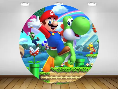 Painel Mario Bros 1,20M - IMPRESSÃO LONA