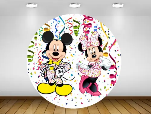 Painel Mickey e Minnie 1,20M - IMPRESSÃO LONA