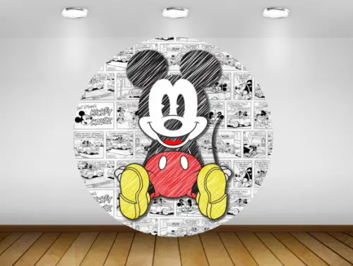 Painel Mickey Quadrinhos 1,20M - IMPRESSÃO LONA