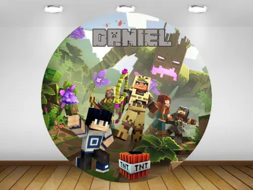 Painel minecraft 1,20M - IMPRESSÃO LONA