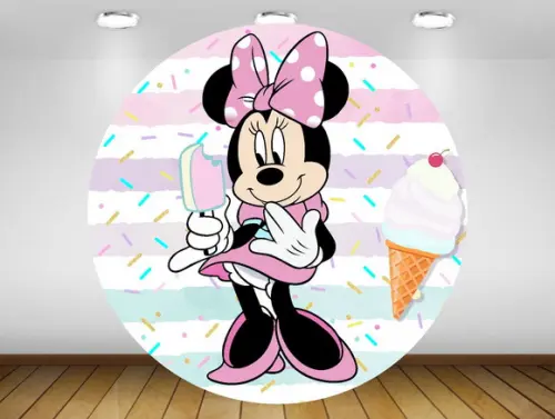 Painel Minnie 1,20M - IMPRESSÃO LONA