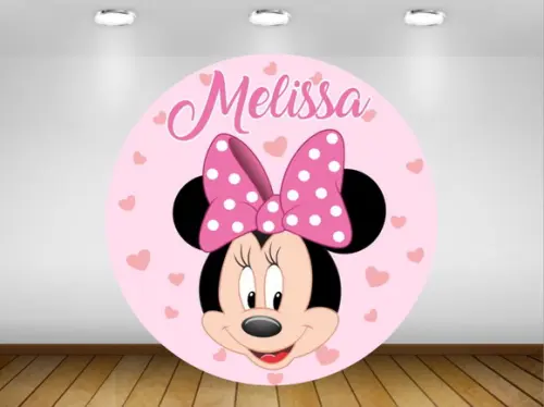 Painel Minnie 1,20M - IMPRESSÃO LONA