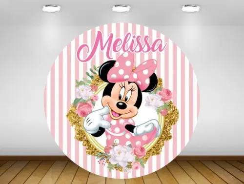 Painel Minnie 1,20M - IMPRESSÃO LONA