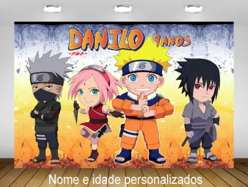 Painel naruto 1,50x1M - IMPRESSÃO LONA