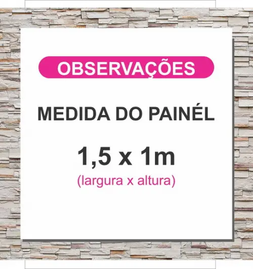 Painel Nossa Senhora Aparecida Ave Maria 1,50x1m