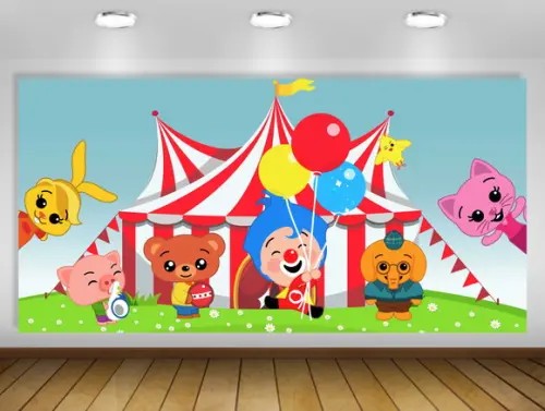 Painel palhaço plim plim 2x1m