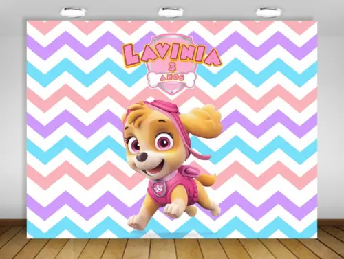 Painel Patrulha Canina Skye 1,50x1m