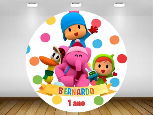 Painel Pocoyo 1,20M - IMPRESSÃO LONA