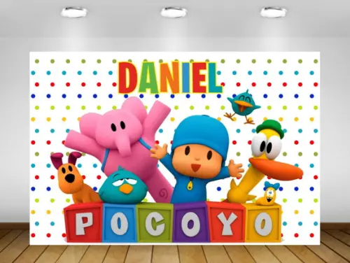 Painel Pocoyo 1,50x1M - IMPRESSÃO LONA