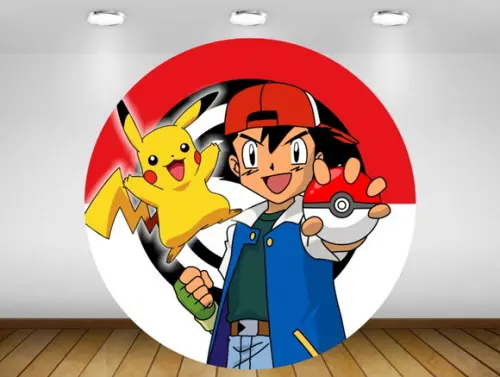 Painel Pokémon 1,20m - Impressão Lona