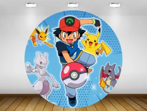 Painel Pokémon 1,20M - IMPRESSÃO LONA