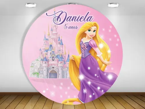 Painel Rapunzel 1,20M - IMPRESSÃO LONA