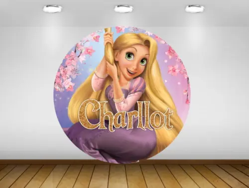 Painel Rapunzel 1,20M - IMPRESSÃO LONA