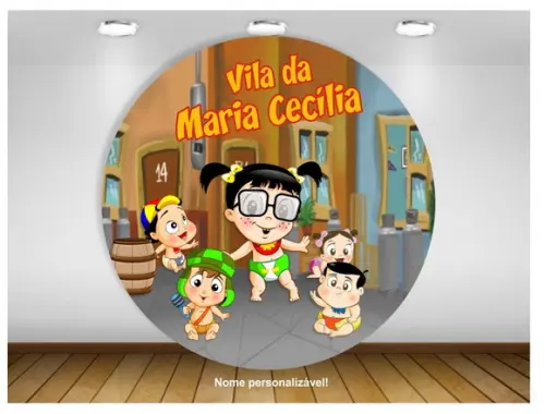 Painel Redondo Chiquinha Turma do Chaves