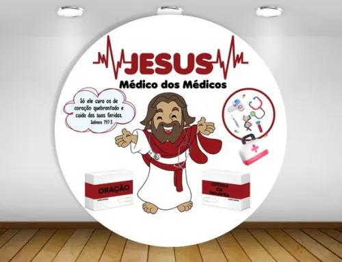 Painel Redondo Jesus Médico dos Médicos 1,50m