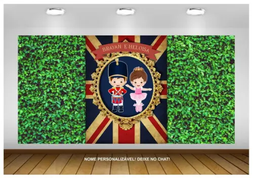 Painel Soldadinho de Chumbo e Pequena Bailarina 1,50x1m
