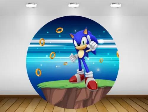 Painel Sonic 1,20M - IMPRESSÃO LONA