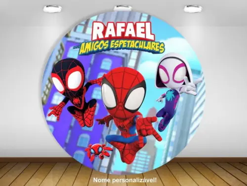 Painel Spidey e Seus Amigos Espetaculares 1,50m