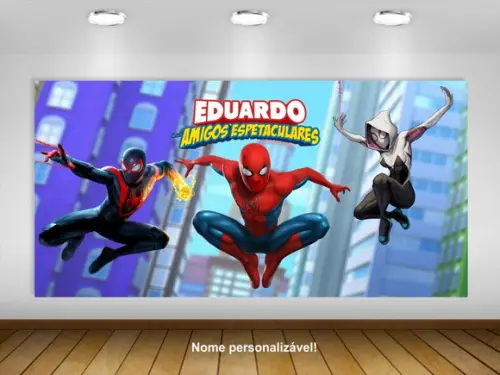 Painel Spidey Miles Morales Gwen